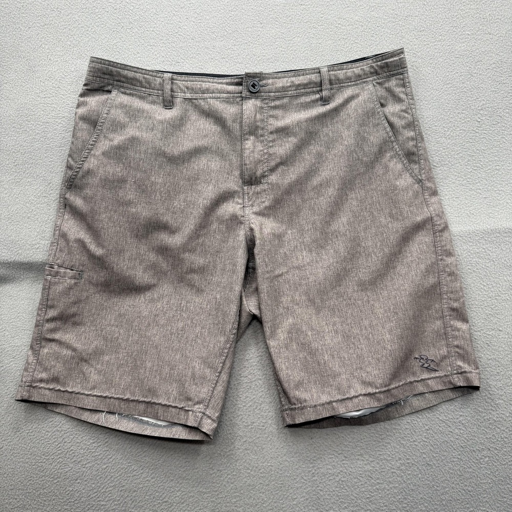 DaHui Shorts Mens 38 Brown Chino Polyester Stretch‎ 11 Inseam Casual Summer